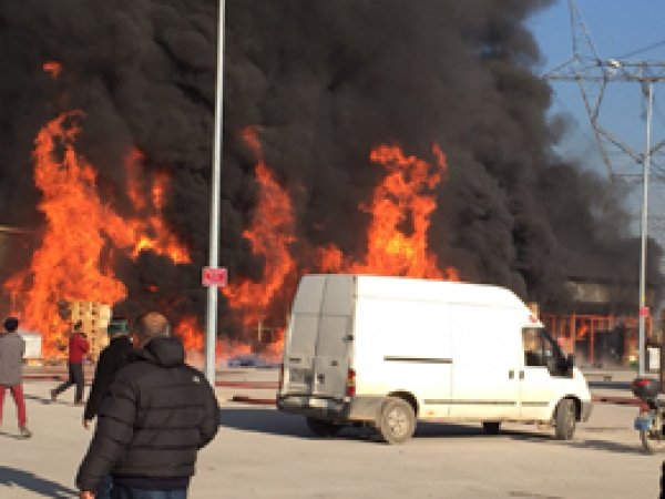 Kocaeli'nde korkutan yangın