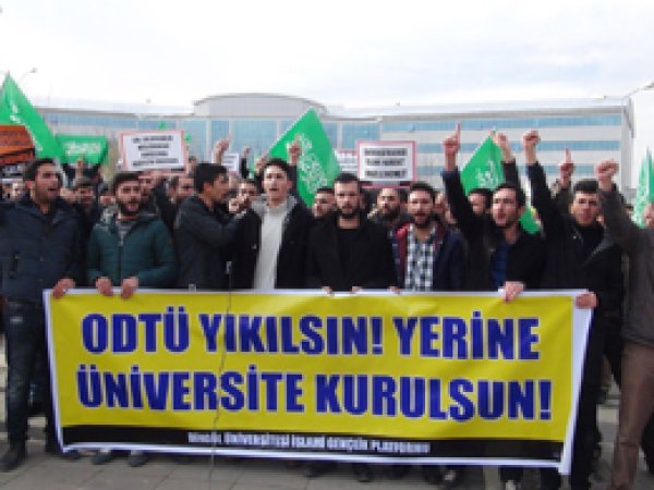 ODTÜ'deki mescit saldırısı Bingöl'de lanetlendi