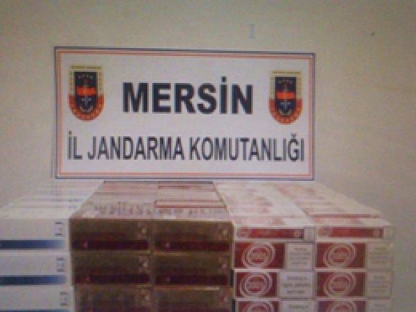 Tarsus kaçak sigara ele geçirildi