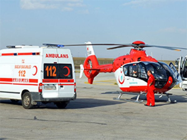 Bitlis'e helikopter ambulans verildi