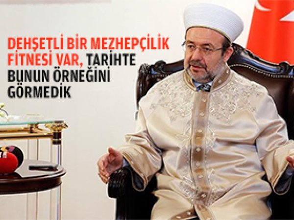 Mehmet Görmez'den çok önemli açıklamalar