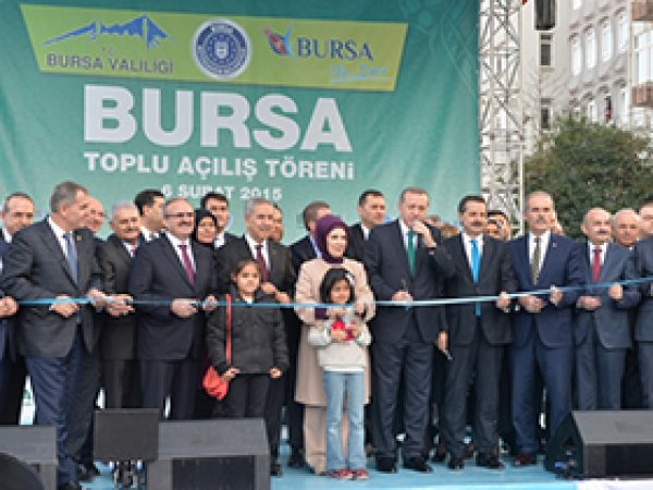 Erdoğan Bursa'da toplu açılış törenine katıldı