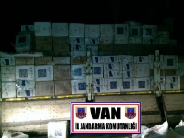 Van'da 227 bin paket kaçak sigara ele geçirildi
