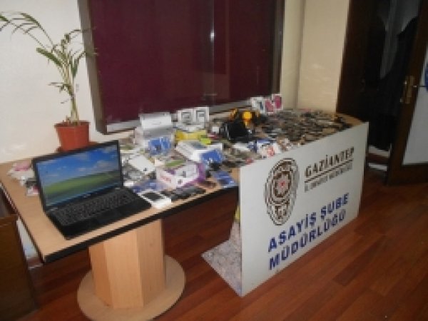 Gaziantep'te hırsızlıktan 5 kişi yakalandı