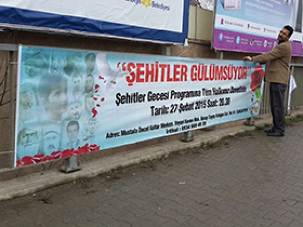 Sancaktepe'de 'Şehitler Gecesi' düzenlenecek