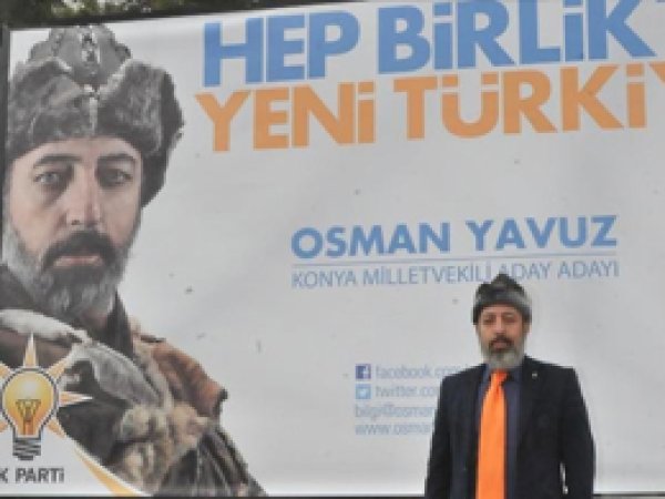 Ak Parti Milletvekili aday adayından börklü afiş