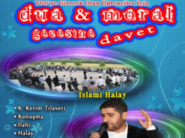 YGS öğrencilerine 'Moral ve Dua Gecesi'
