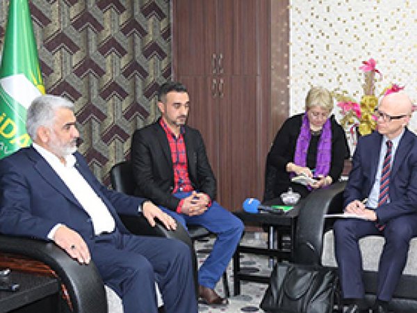 AB Delegasyonundan HÜDA PAR'a ziyaret 