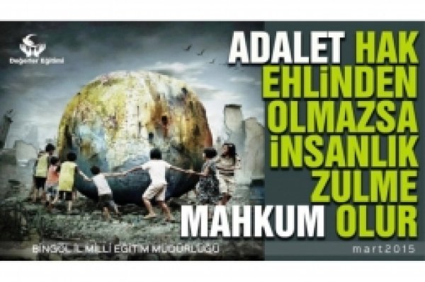 Okullarda ayın konusu ‘Adalet’ olarak işlendi
