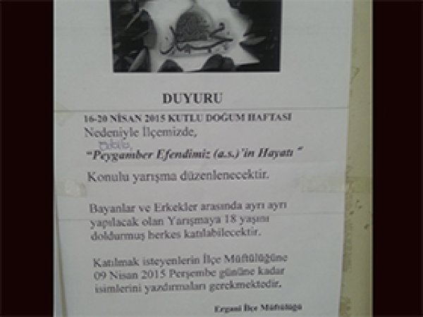 Ergani Müftülüğünden Ödüllü Siyer Sınavı  