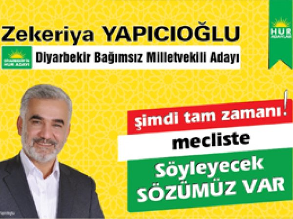 Hür aday Yapıcıoğlu birinci sırada