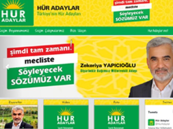 Hür Adayların web siteleri açıldı