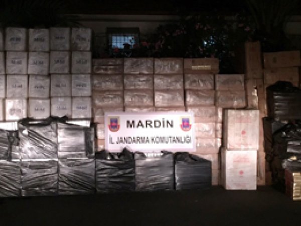 Mardin’de kaçak sigara ele geçirildi