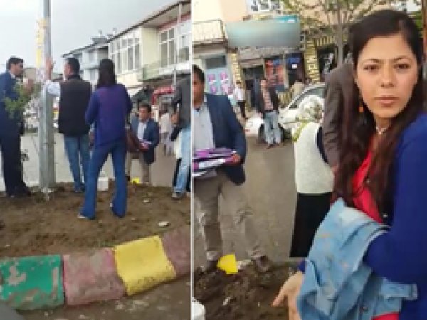 HDP'liler gazeteci darp edip makinesini gasp etti