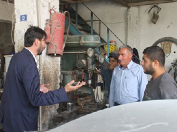 Kılınç, Mardin Sanayi Sitesi esnafını ziyaret etti
