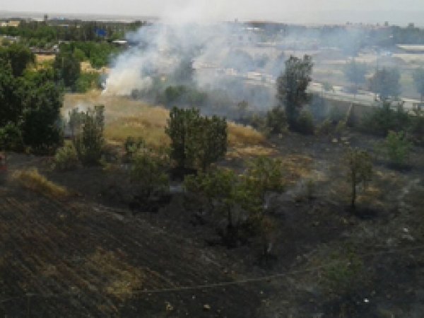 Diyarbakır merkezde yangın