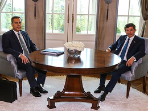 Davutoğlu MİT Müsteşarı Fidan'ı kabul etti