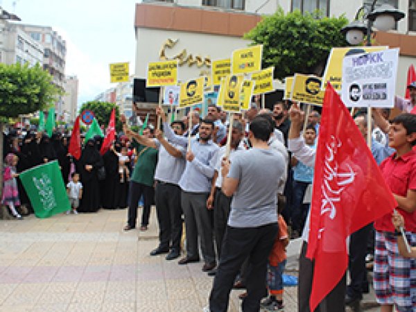 İskenderun'da katillere lanet yağdı