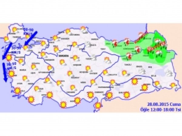 Türkiye genelinde hava durumu