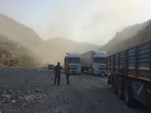 Bitlis yolunda tespit edilen bomba imha edildi