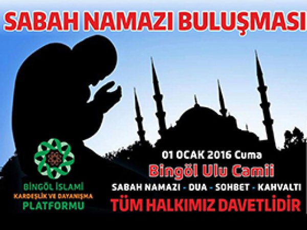 Bingöl'de yeni yıl namazla karşılanıyor