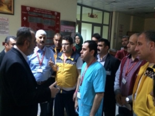 Türkiye Kamu Hastaneleri Kurumu Başkan Yardımcısı Cizre'de