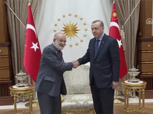 Saadet Partisin'nden Erdoğan'a ziyaret