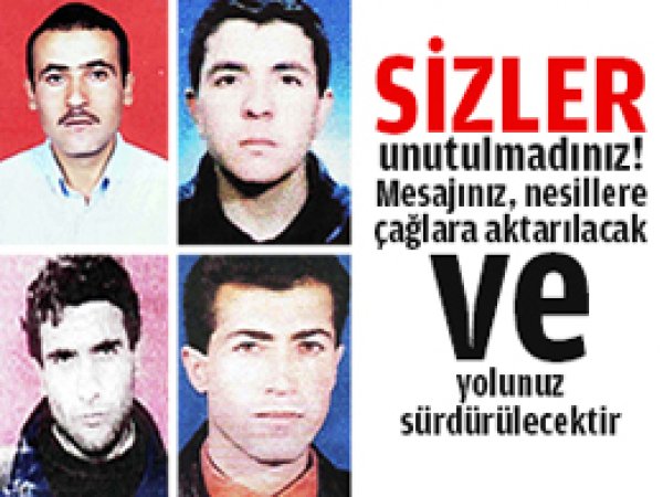 Van'da şehid edilen müminlerin anısına