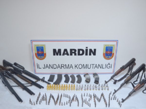 Mardin’de uzun namlulu silahlar yakalandı