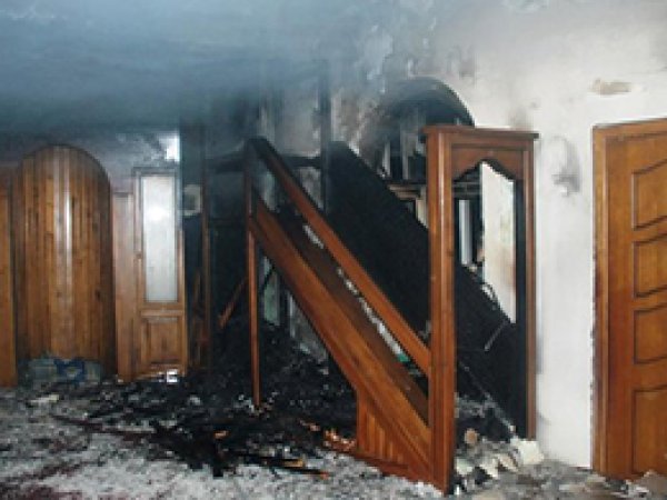 Osmaniye'de cami ikinci kez yandı