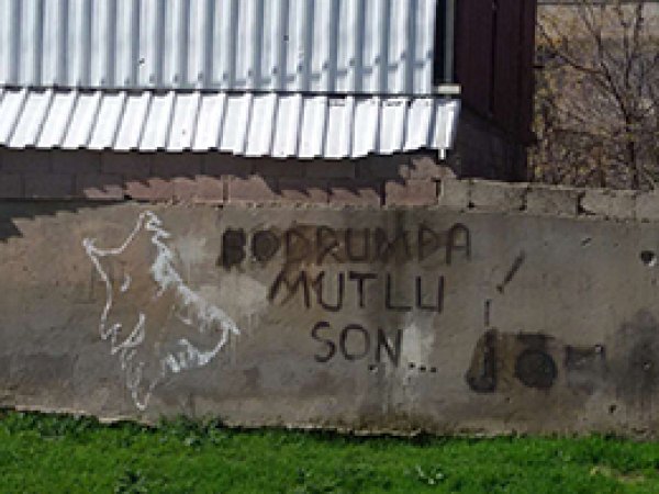 Cizre'de ırkçı ve provokatif duvar yazıları
