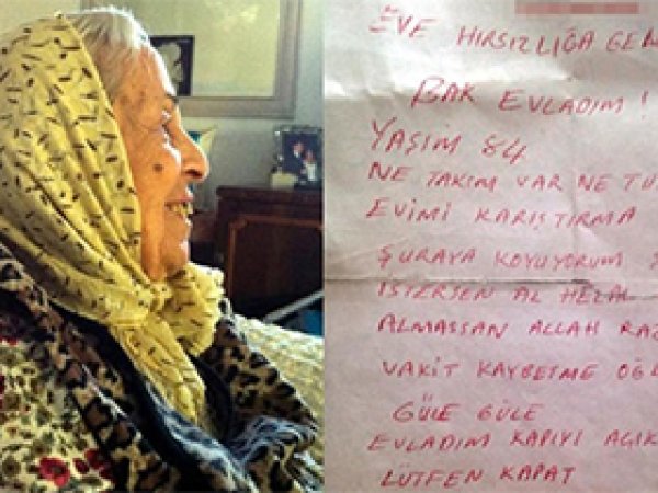Hırsıza yazılan not paylaşım rekoru kırdı