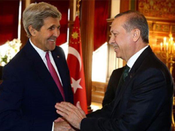 Erdoğan, Kerry ile görüştü