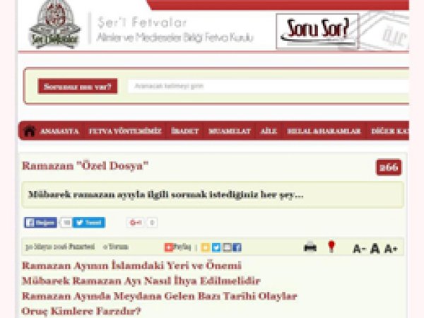 Şer’î Fetva Kurulu’ndan ‘Ramazan dosyası’