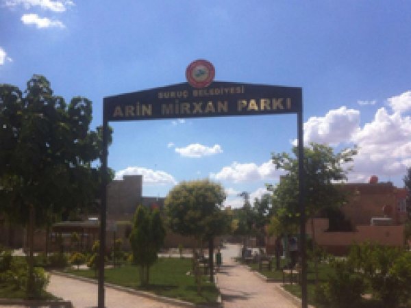 Suruç'ta canlı bombanın ismini parka verildi