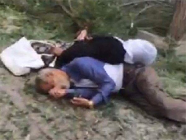 Mityat'ta katledilen yaşlı çift toprağa verildi