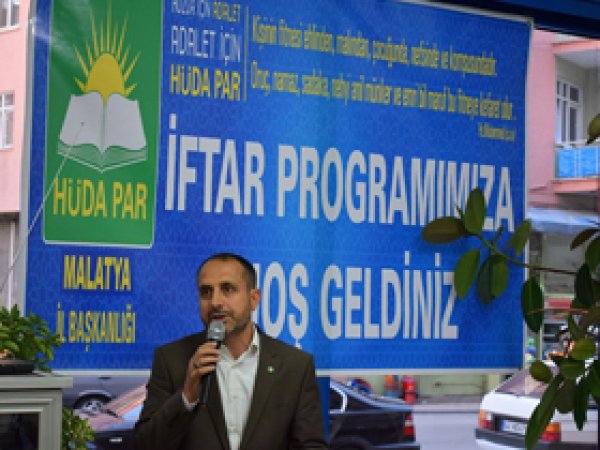 Malatya HÜDA PAR'dan iftar programı