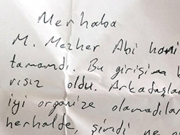 Gülen'in cezaevindeki yeğenine not