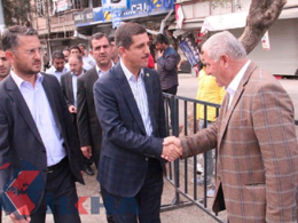 HÜDA PAR bombalı saldırı mağduru esnafı ziyaret etti