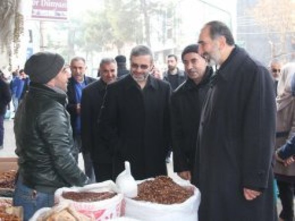 HÜDA PAR Bismil'de temaslarda bulundu