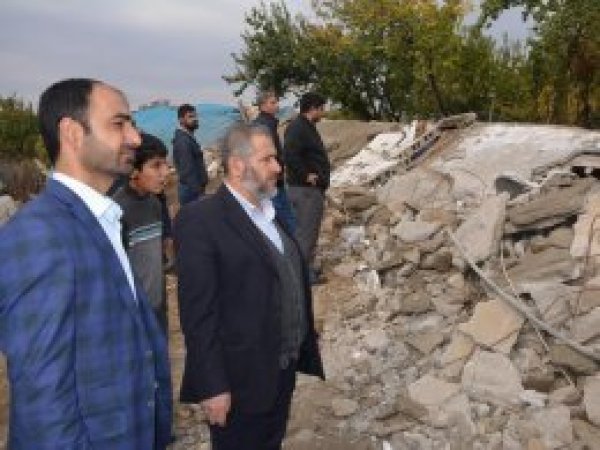 HÜDA PAR göçük yerinde incelemelerde bulundu