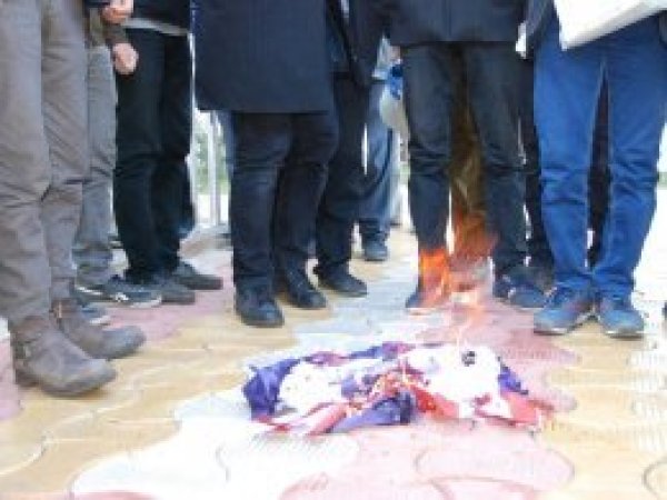 DÜ öğrencilerinden ABD ve İsrail'e tepki