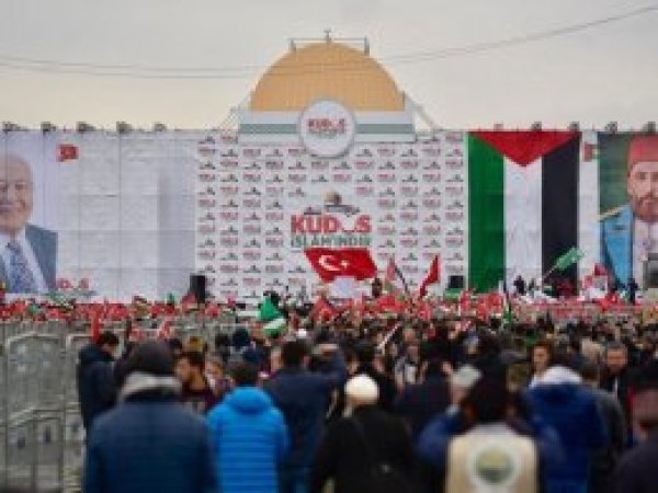 İstanbul'da 'Kudüs İslam'ındır' mitingi