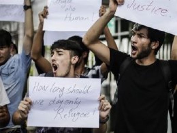 Endonezya'da BMMYK protesto edildi