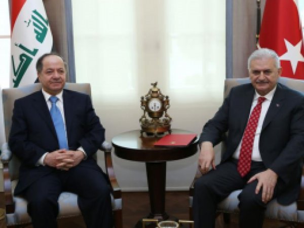 Yıldırım, Mesut Barzani ile görüştü