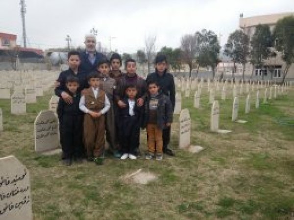 HÜDA PAR'dan Halepçe şehitliğine ziyaret