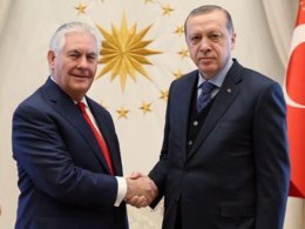 Cumhurbaşkanı Erdoğan Tillerson'u kabul etti