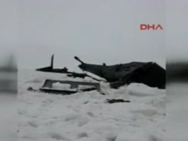 Düşen Helikopterin enkazına ulaşıldı