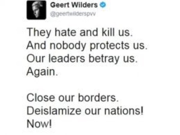 Wilders'ın İslam düşmanlığına engel