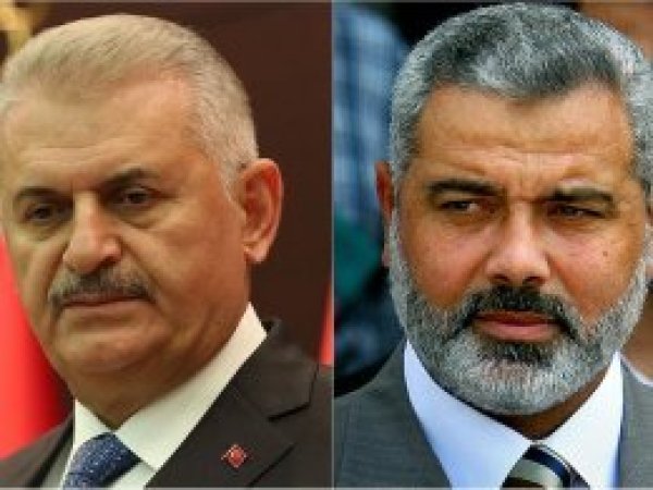 Başbakan Yıldırım'dan İsmail Haniye’ye tebrik telefonu